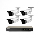 8 Mega IP network camera set - with 4-channel recording device - Hikvision