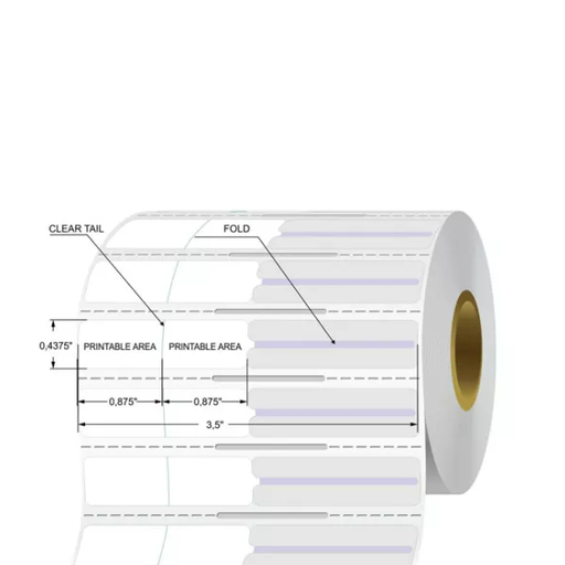 [164] Accessory barcode paper - 1000*75*15 - plastic grain