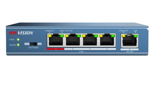 [DS-3E0105P-E] موزع شبكة هيكفيجن 4 مخرج 100 ميجا