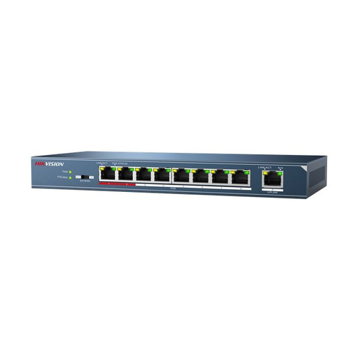 [DS-3E0109P-E/M] Hikvision 8-Port 100 Mbps Unmanaged PoE Switch